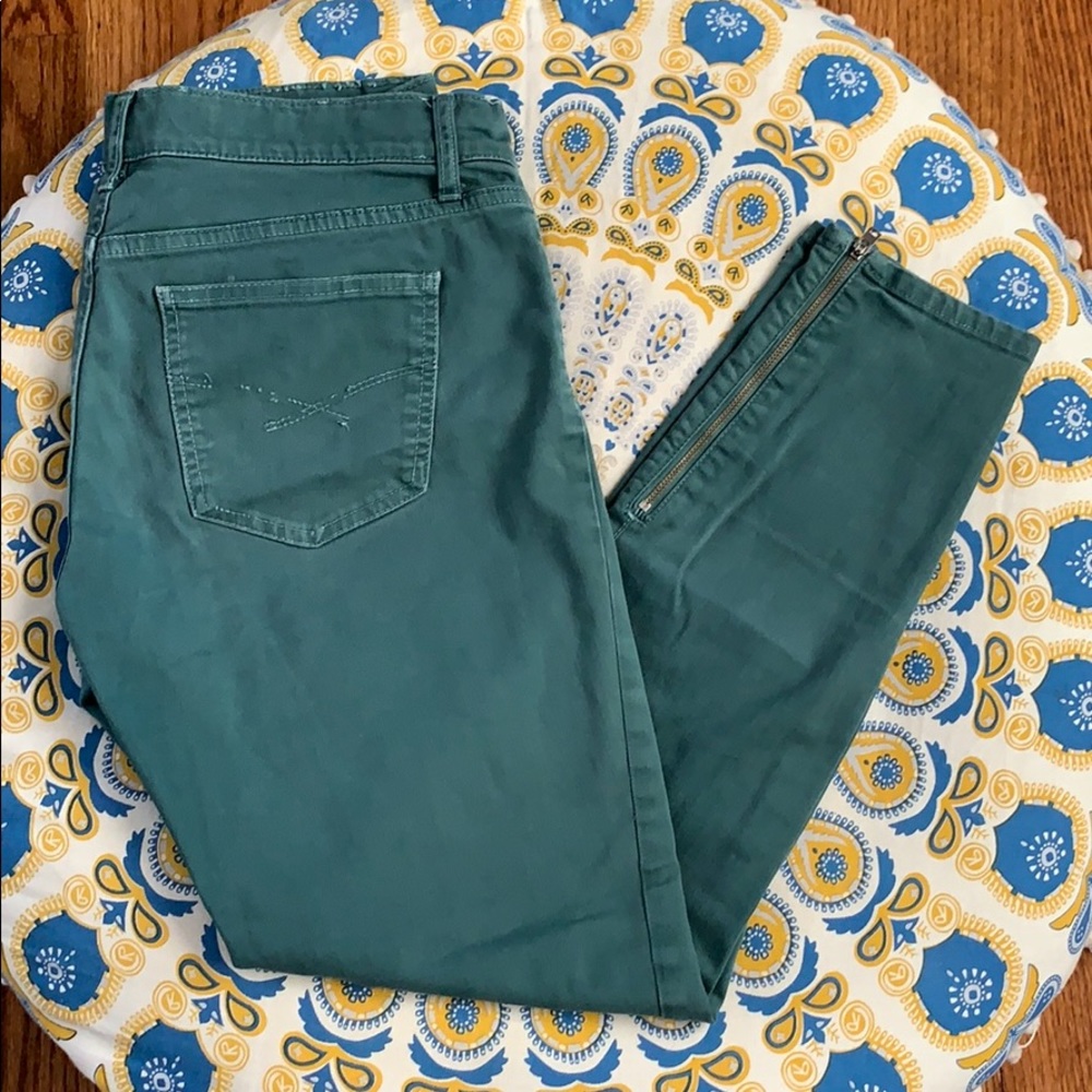 Gap 1969 green leggings jeans